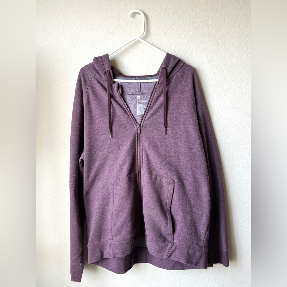 Purple Zip-Up Hoodie